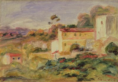 Landschaft mit Häusern von Pierre Auguste Renoir